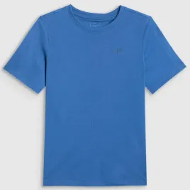koszulka-chlopieca-4f-t-shirt-z-logo-sportowy-casual-bawelna-niebieski-158