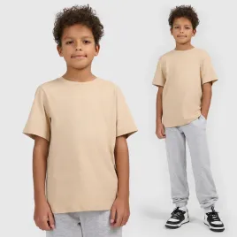 koszulka-chlopieca-4f-t-shirt-z-logo-sportowy-casual-bawelna-bezowy-146