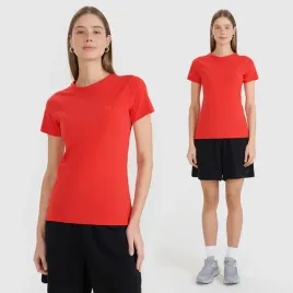 koszulka-damska-4f-t-shirt-slim-fit-gladki-sportowy-bawelniany-czerwony-m