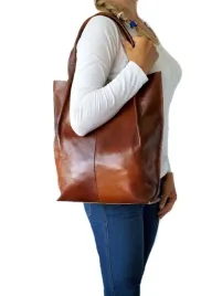 skorzana-brazowo-ruda-torebka-shopper-aktowka