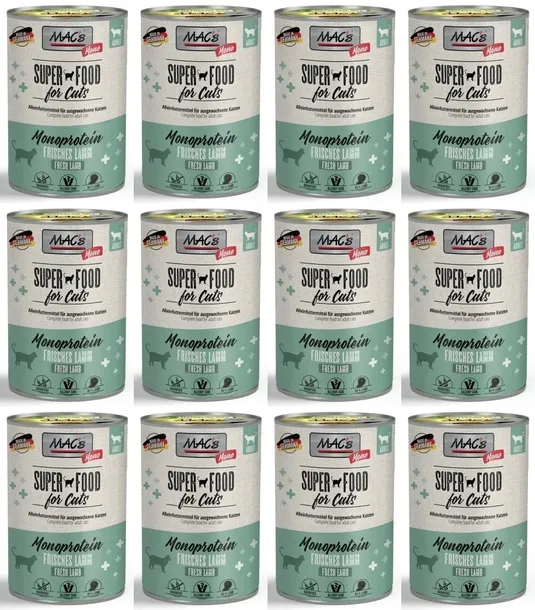 MAC's CAT MONOPROTEIN JAGNIĘCINA 12 x 400 g