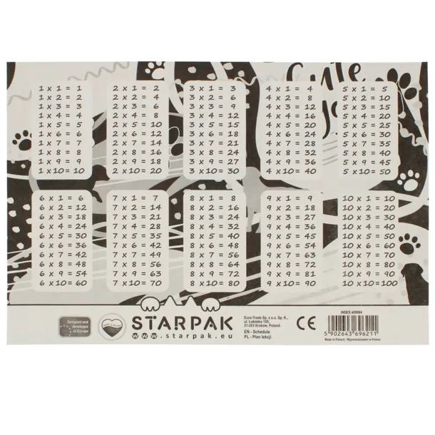 plan-lekcji-starpak-marka-starpak-kod-producenta-plan-lekcji-z-tabliczka-mnozenia-dla-dzieci