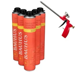 piana-pianka-montazowa-niskoprezna-zestaw-5szt-pistolet-do-pianki-bauhus