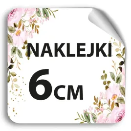 Zdjęcie produktu NAKLEJKI, ETYKIETY Z logo Firmy Wlepki 6cm 100szt