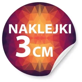 Zdjęcie produktu NAKLEJKI Z LOGO, ETYKIETY NA PACZKI 3cm 100szt