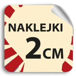 Zdjęcie produktu NAKLEJKI Z LOGO, ETYKIETY NA PACZKI 2cm 100szt.