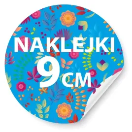 Zdjęcie produktu NAKLEJKI Z LOGO, ETYKIETY NA PACZKI 9cm 100szt