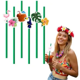 slomki-hello-aloha-zielone-195-cm-6-szt