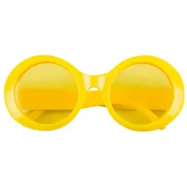 okulary-party-hipis-retro-zolty-boland