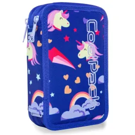 potrojny-piornik-szkolny-coolpack-z-wyposazeniem-jumper-3-unicorns-a67208