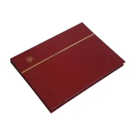 klaser-na-znaczki-leuchtturm-32-strony-czerwony-czarne-karty