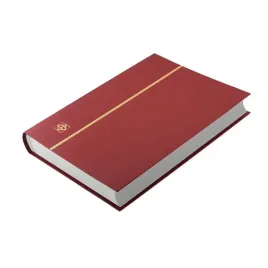klaser-na-znaczki-64-biale-strony-leuchtturm-czerwony