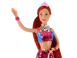 lalka-syrenka-bordowa-dlugie-wlosy-ogon-syreni-cekiny