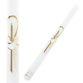 swieca-do-chrztu-biala-gladka-z-golebica-i-zlotymi-promieniami