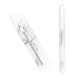 swieca-na-chrzest-ze-srebrna-grafika-krzyz-i-golabek