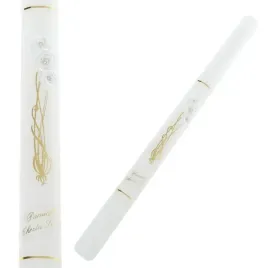 swieca-do-chrztu-biala-gladka-z-bialymi-kwiatuszkami-i-zlotymi-zdobieniami