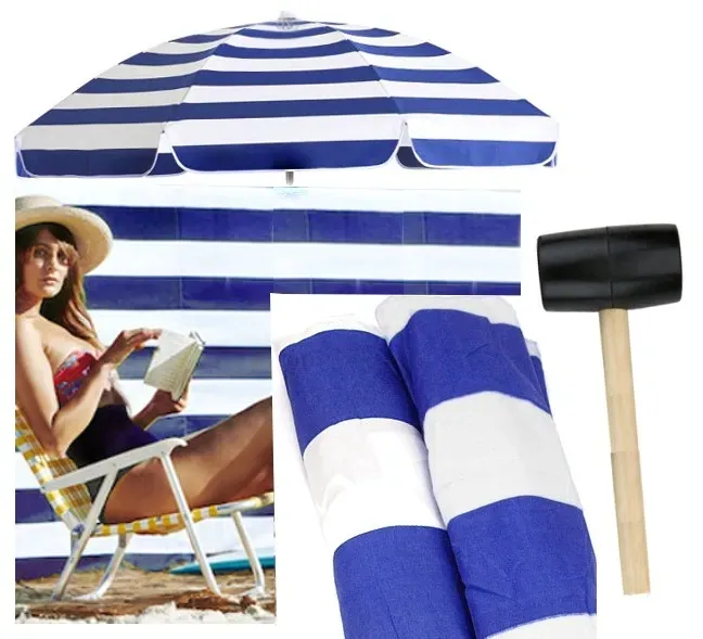 PARASOL PLAŻOWY PARAWAN 12M MŁOTEK PLAŻA