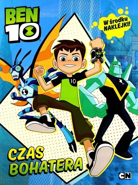 KSIĄŻKA + NAKLEJKI CZAS NA BOHATERA BENTEN BEN 10
