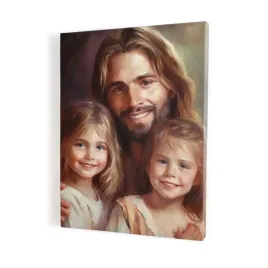 jezus-z-dziewczynkami-obraz-na-plotnie-format-40x60-cm
