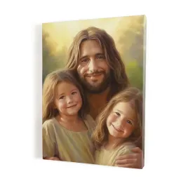 jezus-i-dwie-dziewczynki-obraz-na-plotnie-format-70x105-cm