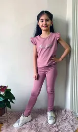 prazkowany-komplet-dla-dziewczynki-z-getrami-perfect-girl