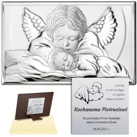 srebrny-obrazek-z-aniolem-strozem-pamiatka-chrztu-komunii-urodzin-z-grawere