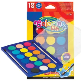 18-kolorow-farby-akwarelowe-colorino-pedzelek