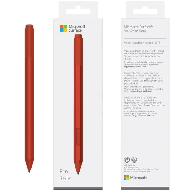 rysik-microsoft-surface-pen-oryginalny-czerwony-rodzaj-oryginal-certyfikat-ce
