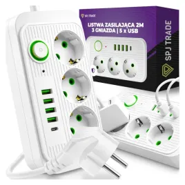 listwa-zasilajaca-przedluzacz-bialy-3-gniazda-250v-5x-usb-ladowarka-2metry