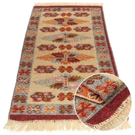 dywan-kilim-chodnik-tkany-recznie-60x120-boho-vintage-bordo-liscie