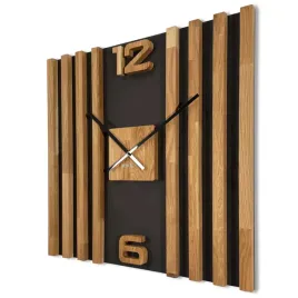 zegar-scienny-drewniany-lamele-sq-60cm