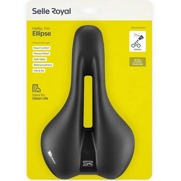 Siodło Siodełko Rowerowe Selle Royal Ellipse Athletic 45 st. Unisex Żelowe