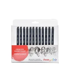 cienkopisy-pointliner-12kol-pentel