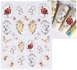 naklejki-5d-na-paznokcie-akrylowe-kwiaty-roze-r91