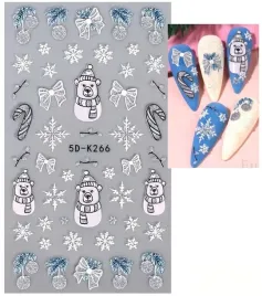 naklejki-5d-na-paznokcie-balwan-sniezynki-r142