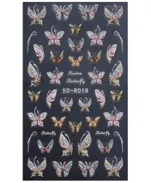 naklejki-ozdoby-5d-na-paznokcie-samoprzylepne-motyle-s123
