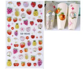 naklejki-ozdoby-5d-na-paznokcie-lato-owoce-fruits-s145