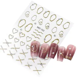 naklejki-ozdoby-3d-na-paznokcie-samoprzylepne-zlote-wzorki-serce-s179
