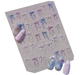 naklejki-3d-na-paznokcie-kolorowe-wstazeczki-kokardki-s198