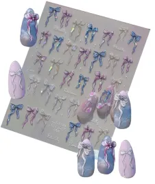 naklejki-3d-na-paznokcie-kolorowe-wstazeczki-kokardki-s199