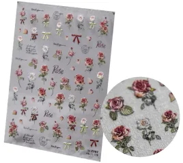 naklejki-ozdoby-5d-na-paznokcie-kwiaty-roze-s229