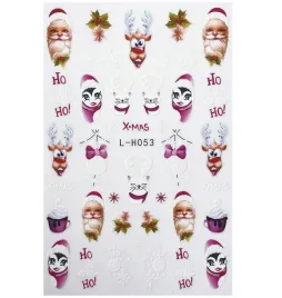 naklejki-ozdoby-3d-swiateczne-sniezynki-christmas-mikolaj-renifer-s246