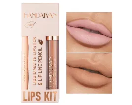 zestaw-matowa-szminka-pomadka-w-plynie-konturowka-do-ust-2w1-handaiyan-2