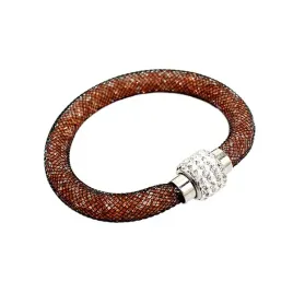 bransoletka-na-magnes-z-diamencikami-wezyk-pomarancz-siatka-elegancka-b10c