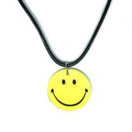 naszyjnik-czarny-zolty-emotikon-smile-rzemyk-usmiech-regulowany-n36