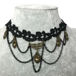 naszyjnik-choker-czarny-koronka-gotycki-serce-lancuch-serca-gotyk-retro-n62