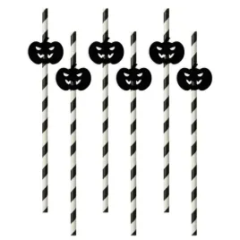 slomki-halloween-dynie-bialo-czarne-195-cm-6-szt