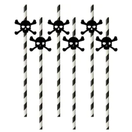slomki-halloween-czaszki-bialo-czarne-195-cm-6-szt