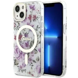 guess-guhmp14shcfwst-iphone-14-6-1-transparent-hardcase-flower-magsafe