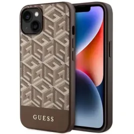 guess-guhmp14mhgcfsew-iphone-14-plus-67-brazowy-brown-hard-case-gcube-str